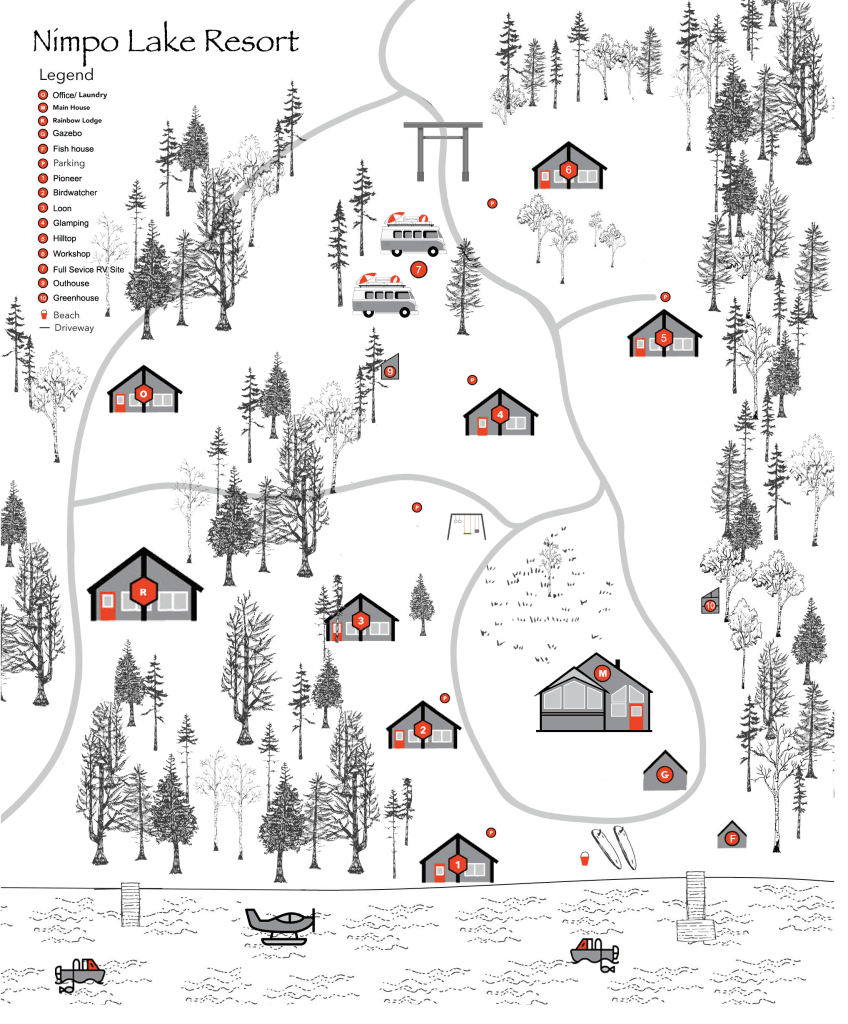 Nimpo Lake Resort Map