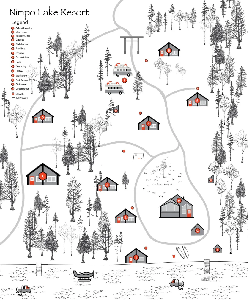 Nimpo Lake Resort Map